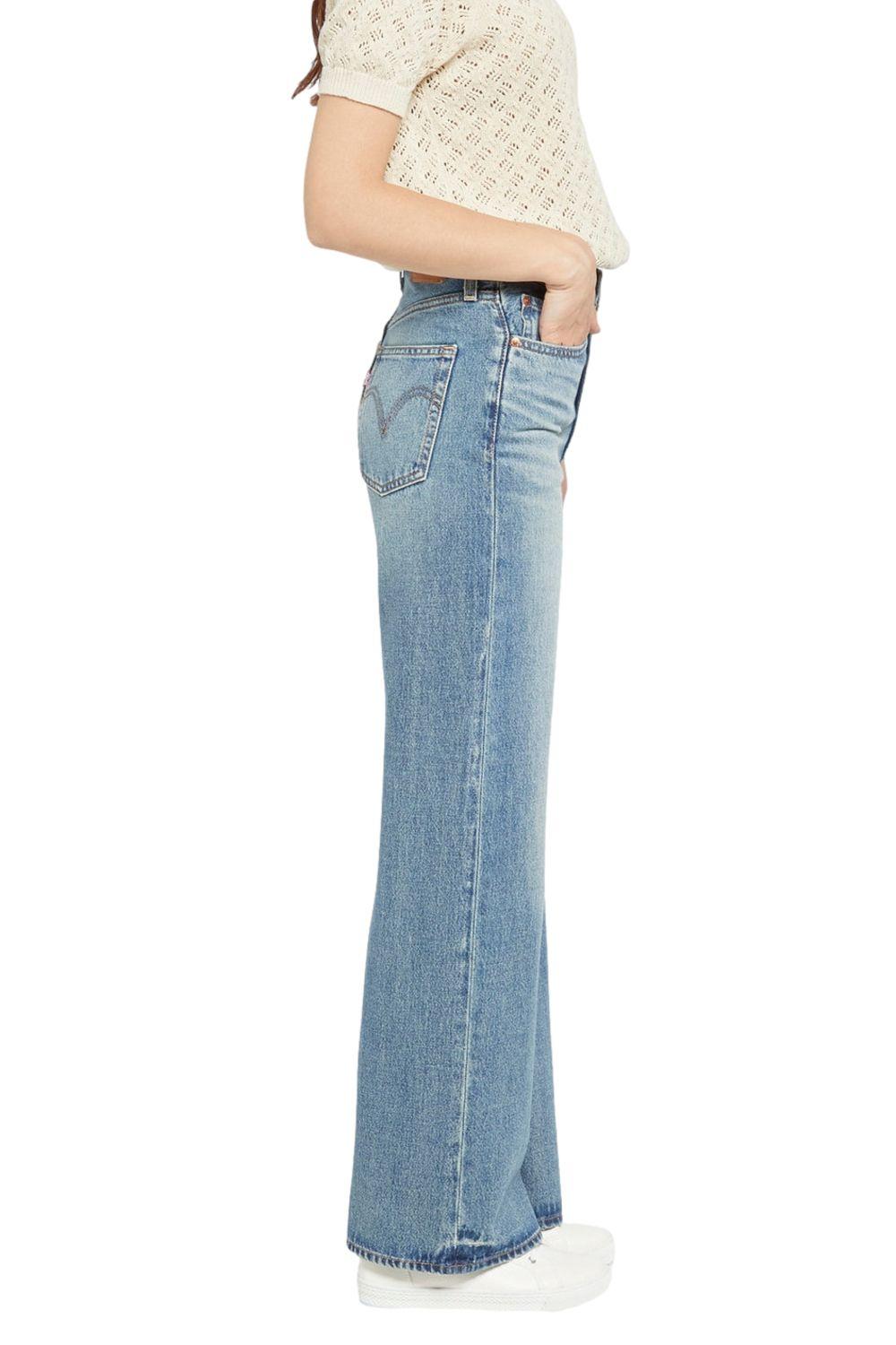 Jeans Mujer Ribcage Wide Leg Celeste Levis A6081-0022-1