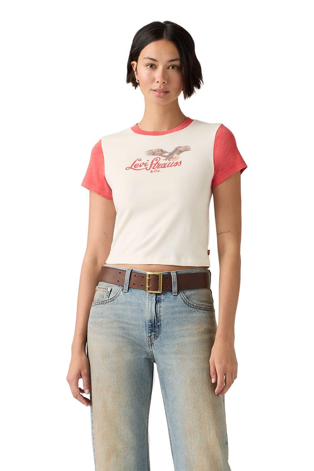 Polera Mujer Gr Essential Sporty Tee Beige Levis A8798-0111-0