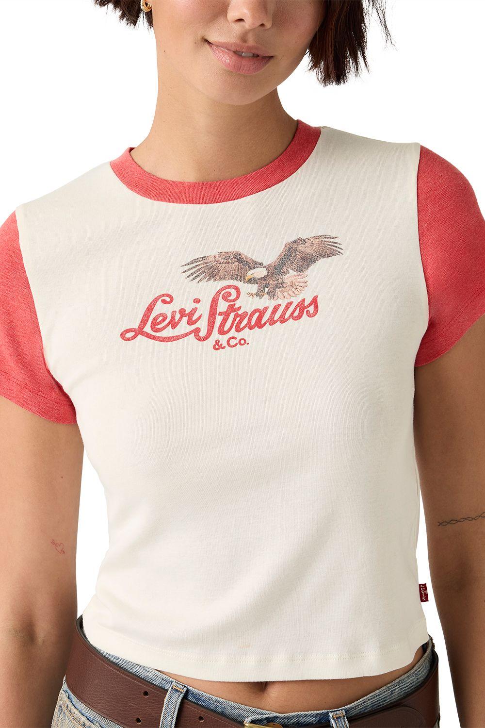 Polera Mujer Gr Essential Sporty Tee Beige Levis A8798-0111-3