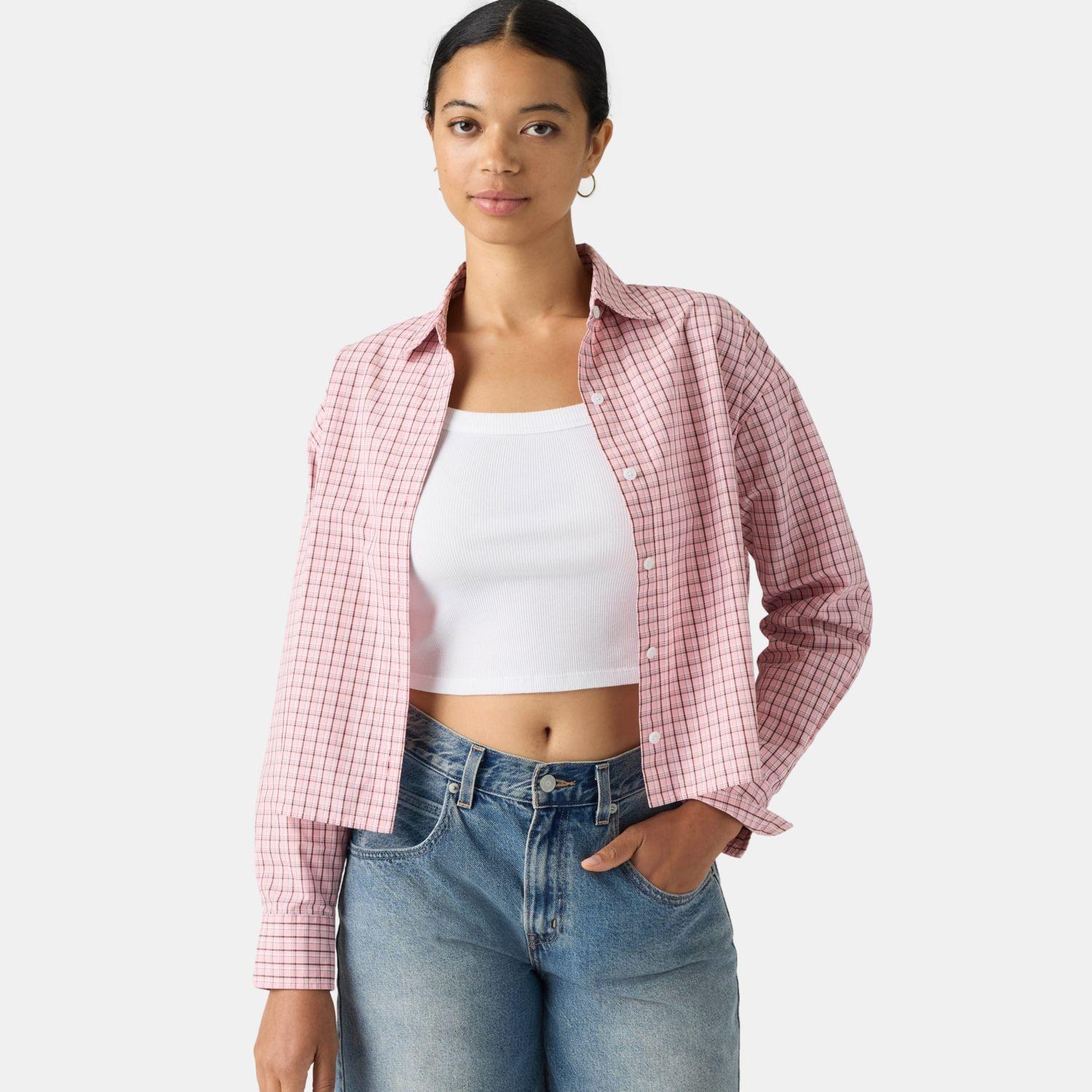 Blusa Mujer Cropped Harlie Shirt Rosado Levis 003P2-0013-2