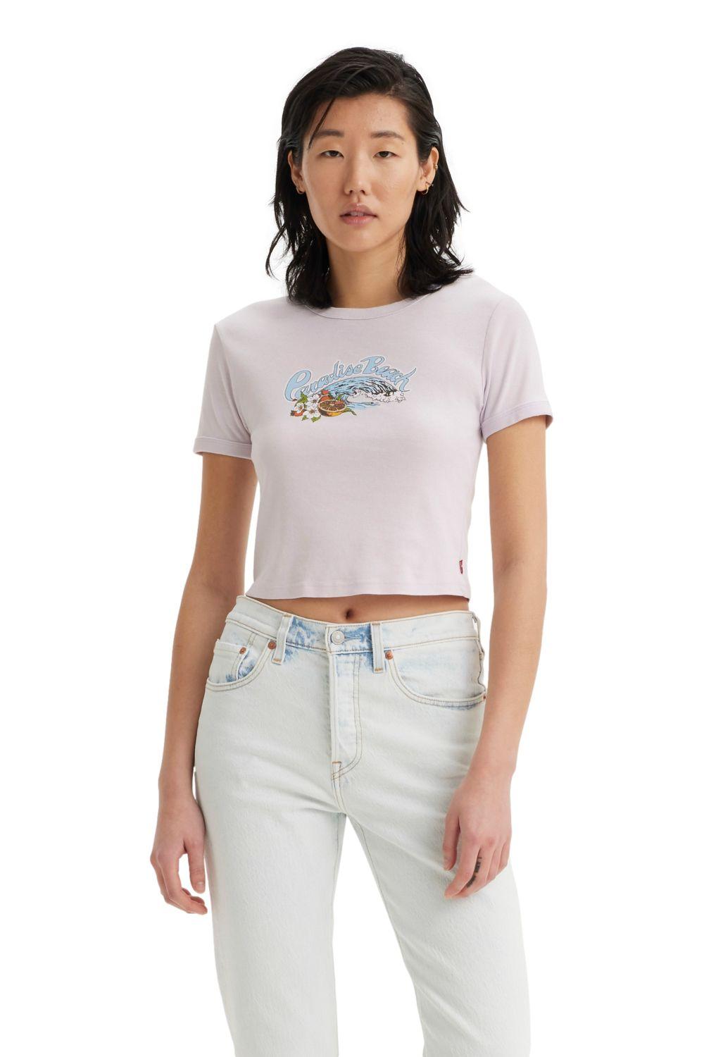 Polera Mujer Mini Ringer Lila Levis A3523-0092-0