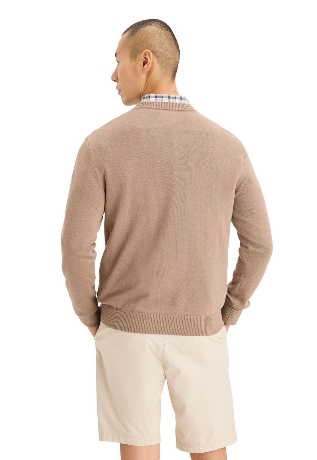 Sweater Hombre V-Neck Regular Fit Café 000XZ-0003-2