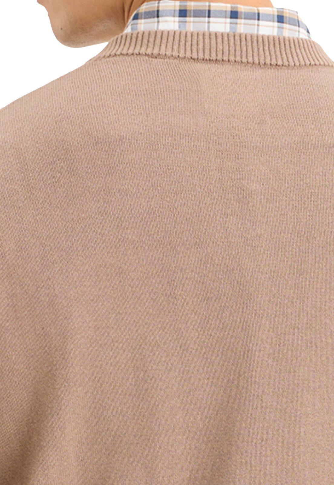 Sweater Hombre V-Neck Regular Fit Café 000XZ-0003-3