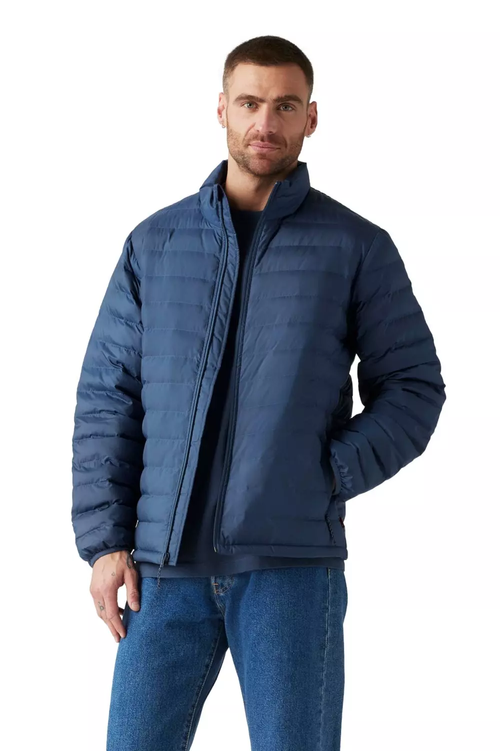 Chaqueta Hombre Tyler Poly Packable Azul Levis A9449-0000-0
