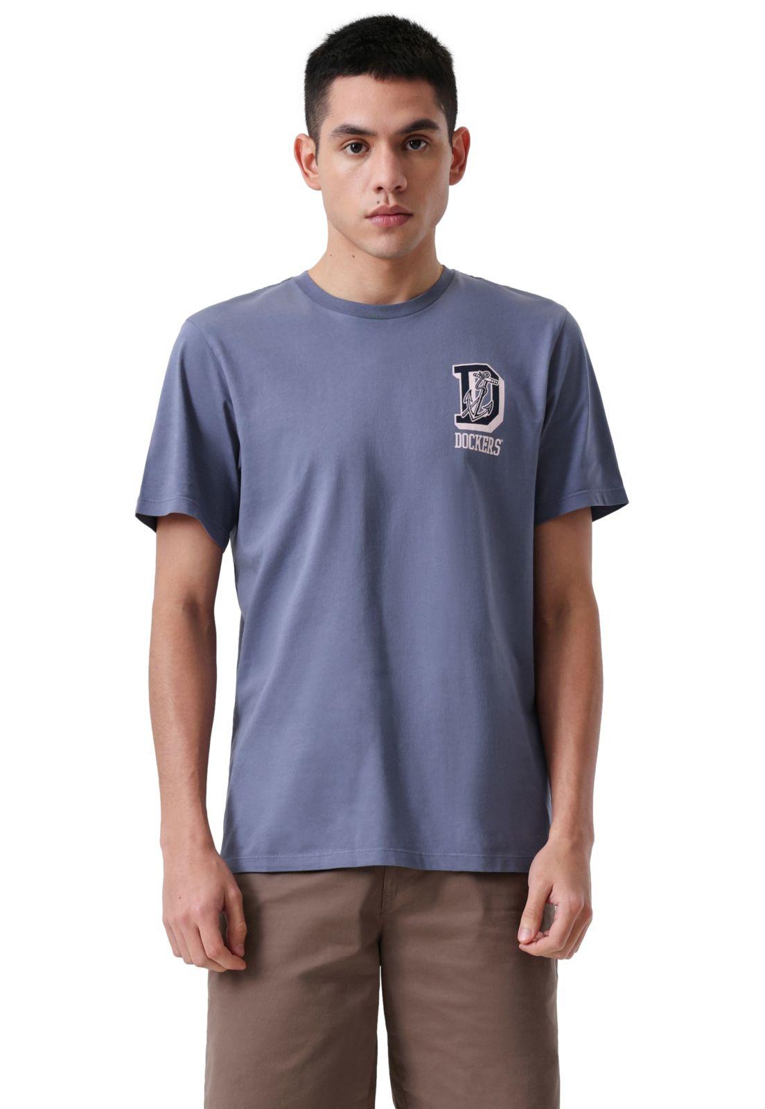 Polera Hombre Graphic Tee Slim Fit Azul A1103-0328-0