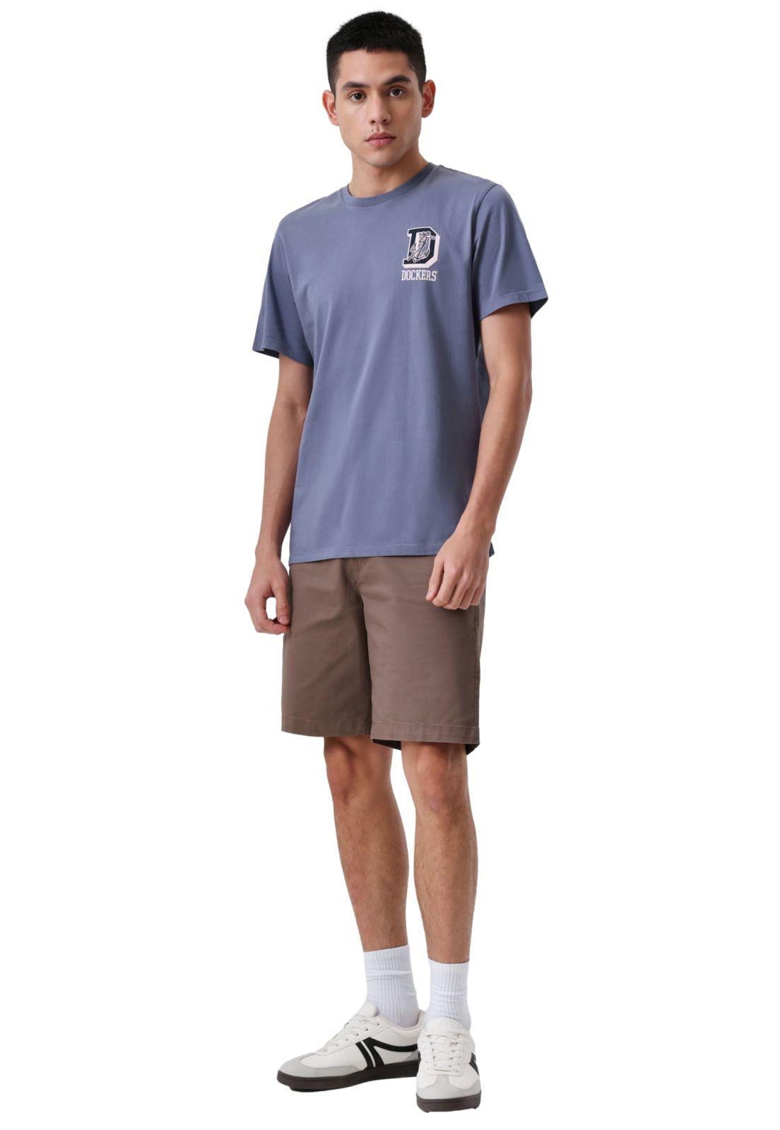 Polera Hombre Graphic Tee Slim Fit Azul A1103-0328-3