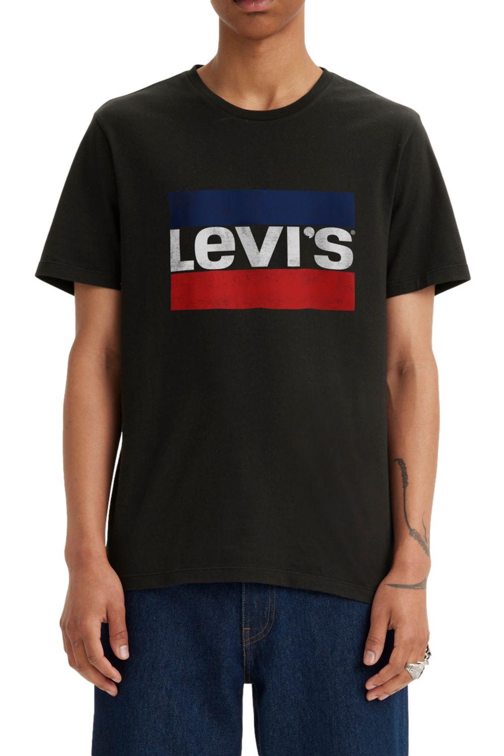Polera Hombre Regular Fit Gráfica Negro Levis 39636-0050-0