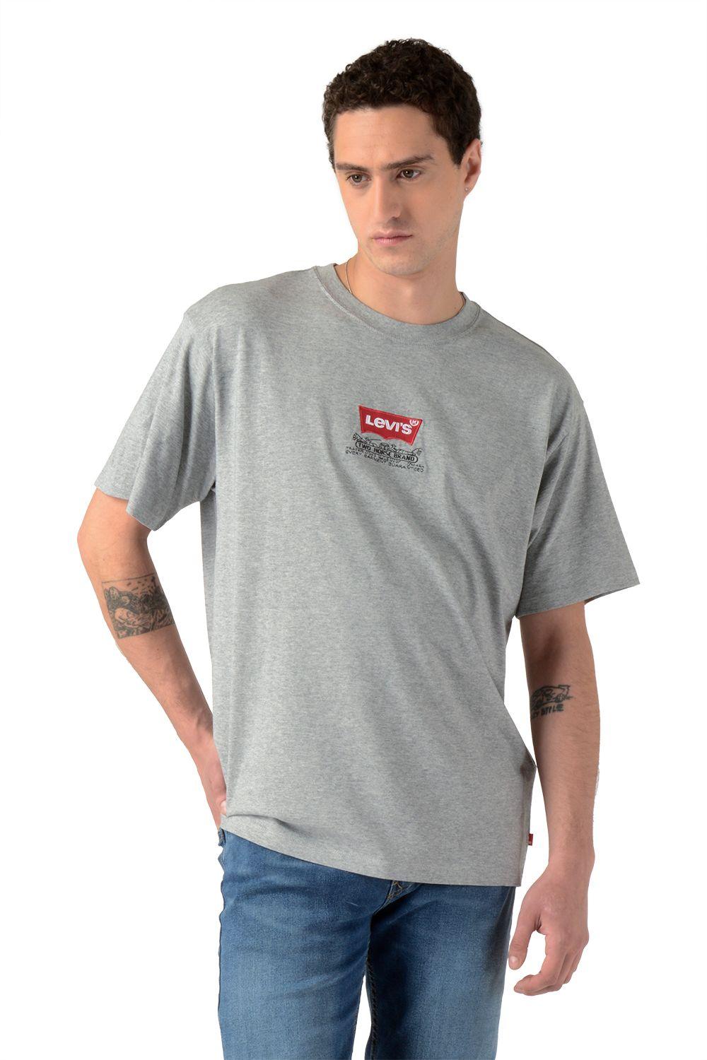 Polera Hombre Vintage Graphic Gris Levis 87373-0328-2