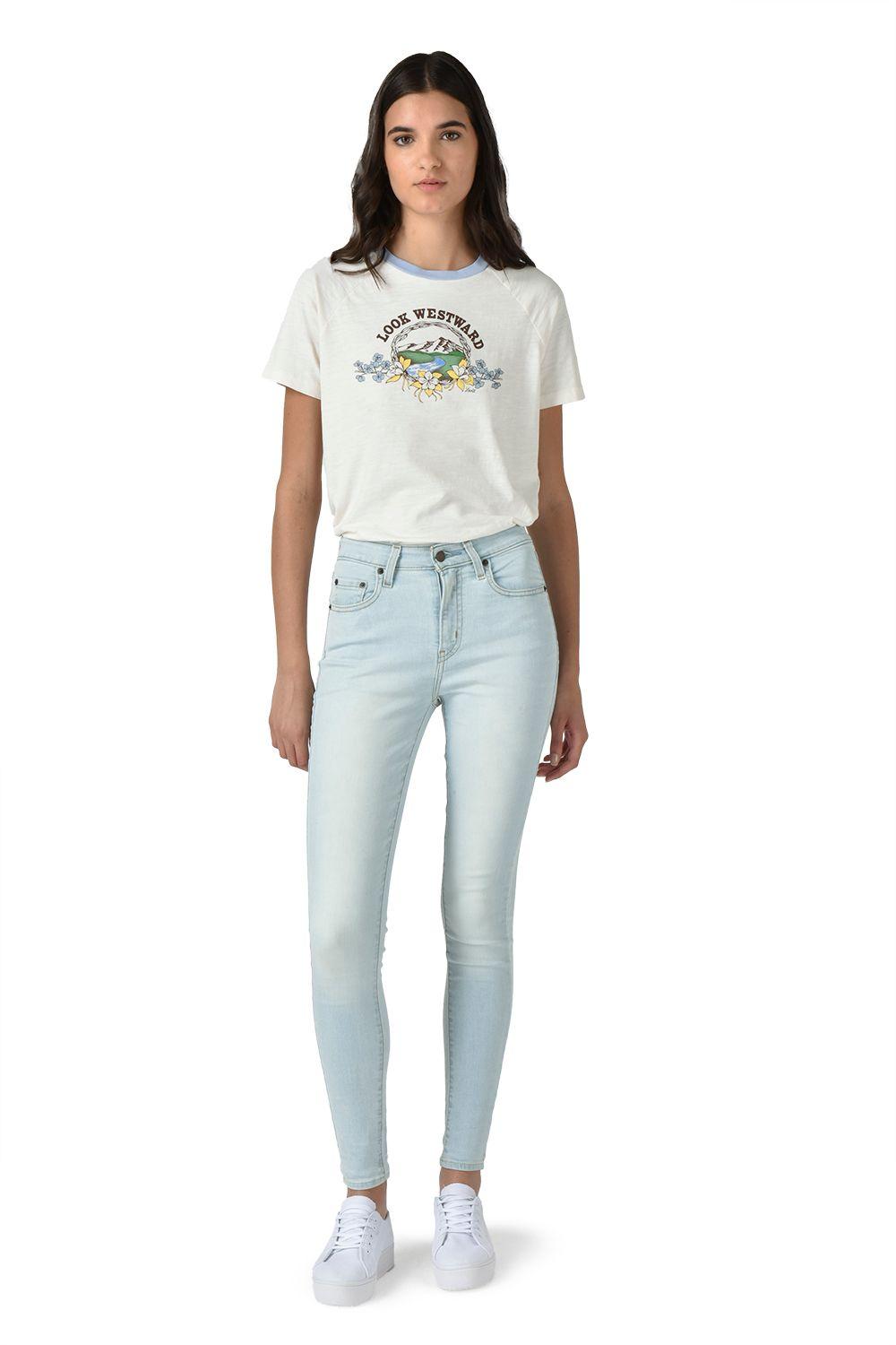 Jeans Mujer 721 Skinny Celeste Levis 18882-0889-0