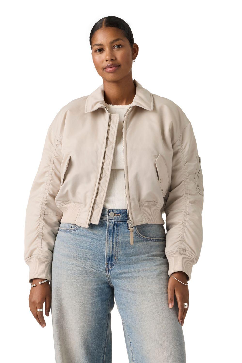 Chaqueta Mujer Bowie Crop Bomber Gris Levis 005AQ-0002-0