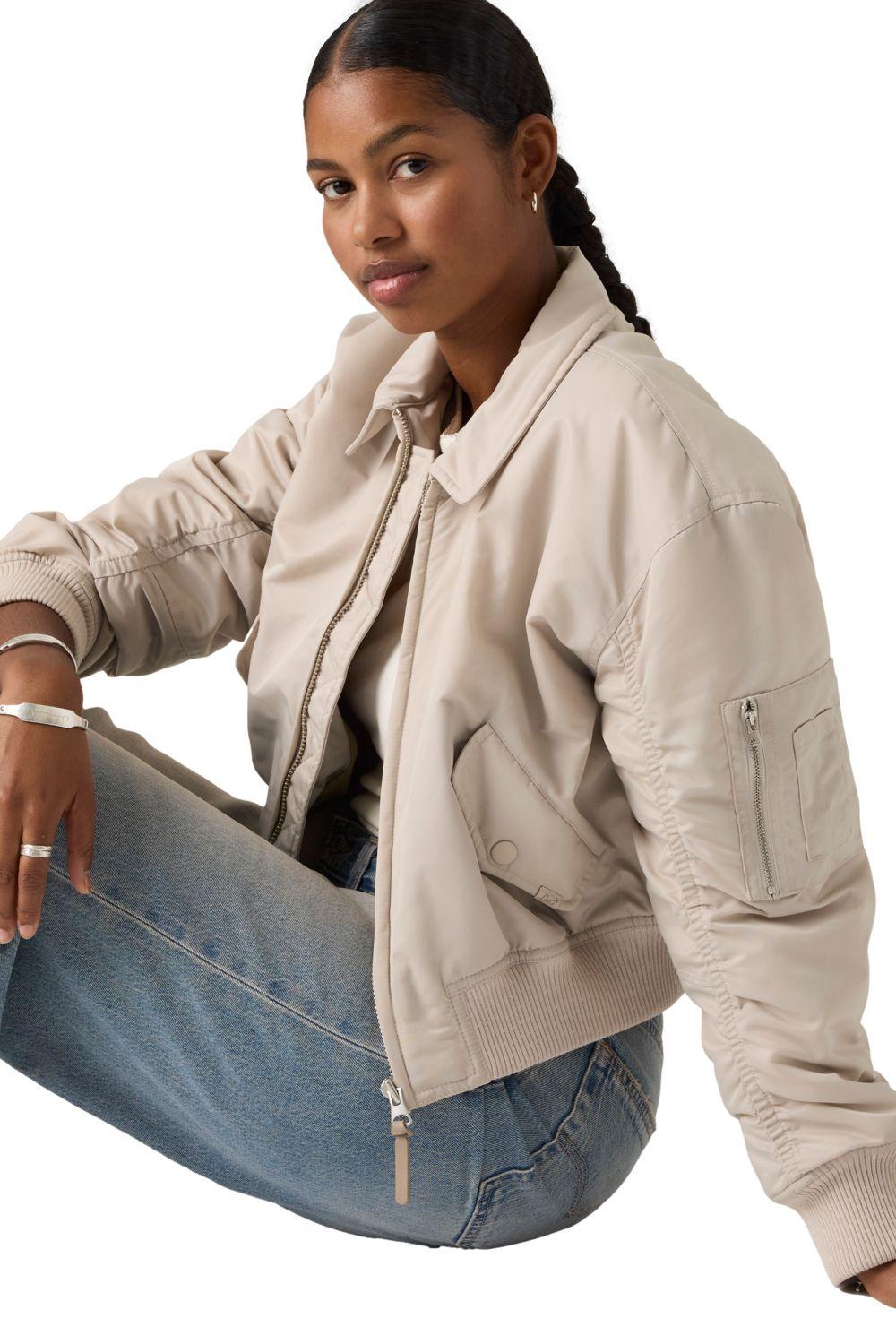 Chaqueta Mujer Bowie Crop Bomber Gris Levis 005AQ-0002-3