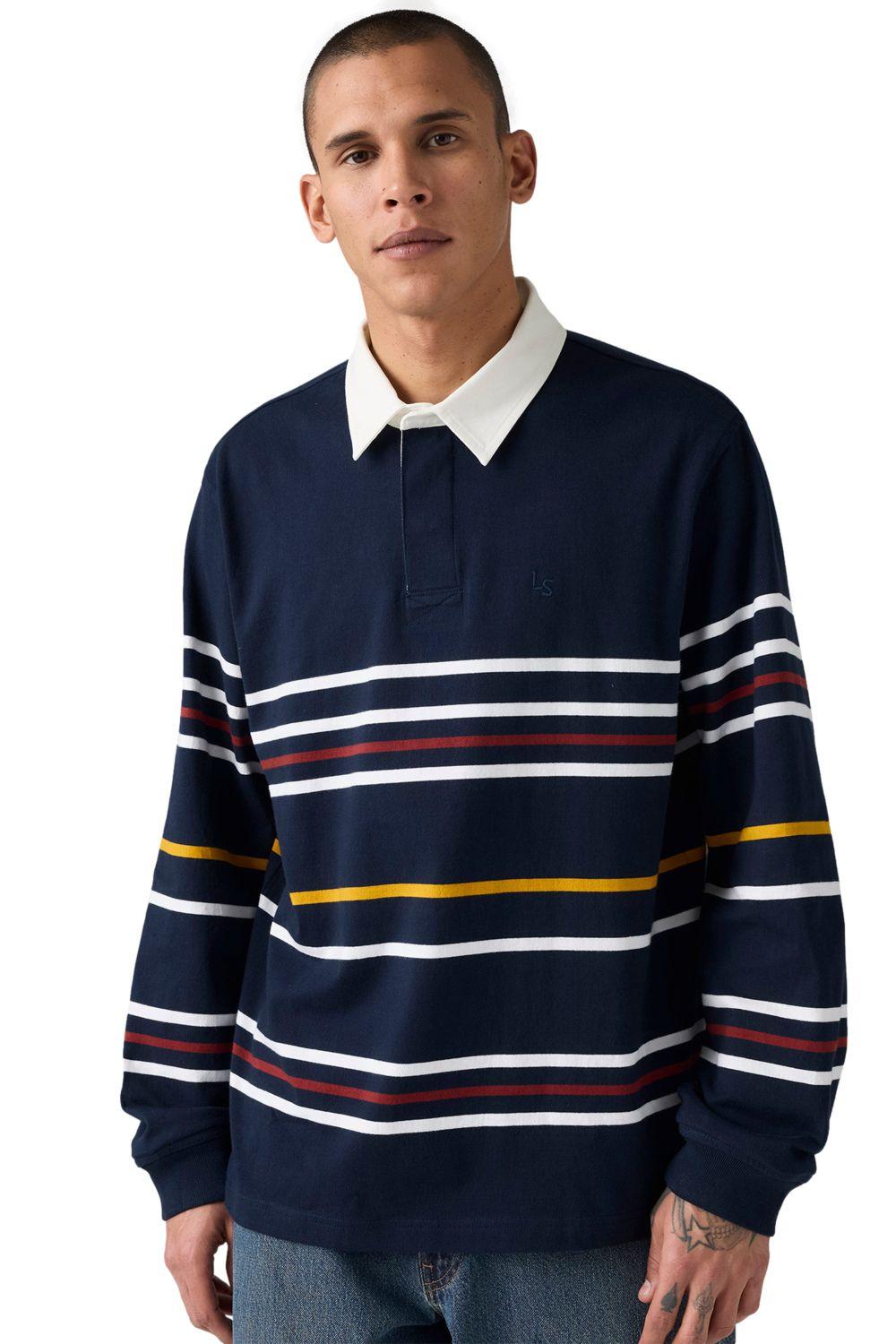 Polera Hombre Union Rugby Azul Levis A4845-0033-2