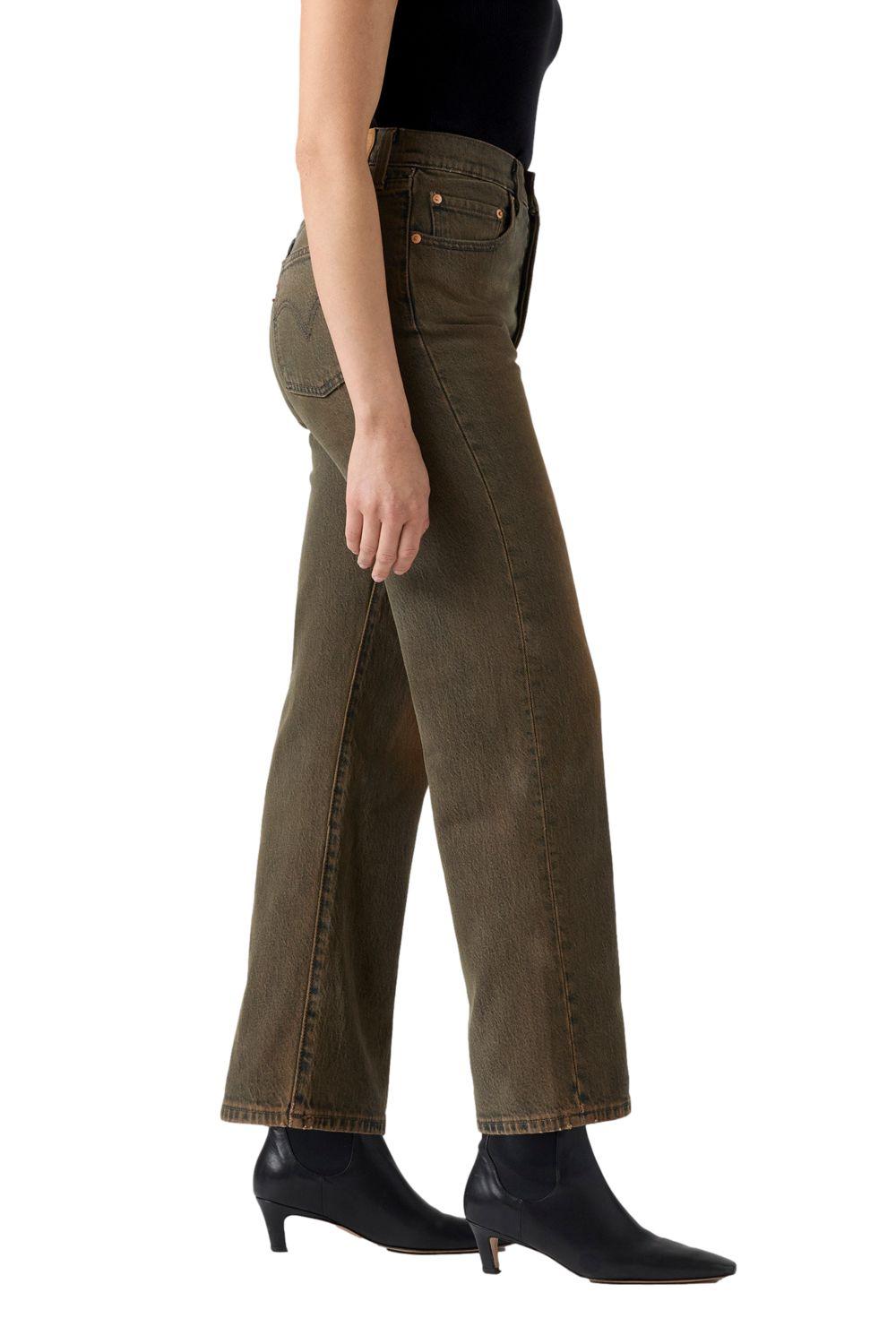 Jeans Mujer Ribcage Straight Ankle Café Levis 72693-0273-2