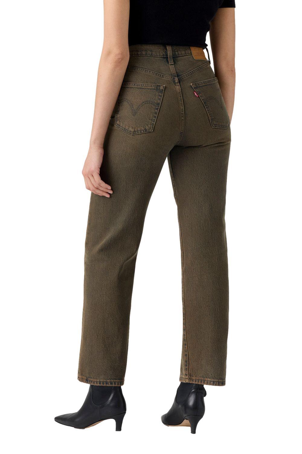 Jeans Mujer Ribcage Straight Ankle Café Levis 72693-0273-3