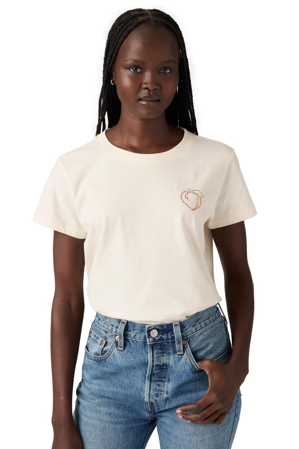 Polera Mujer Graphic Boxy Tshirt Blanco Levis A8804-0062-3