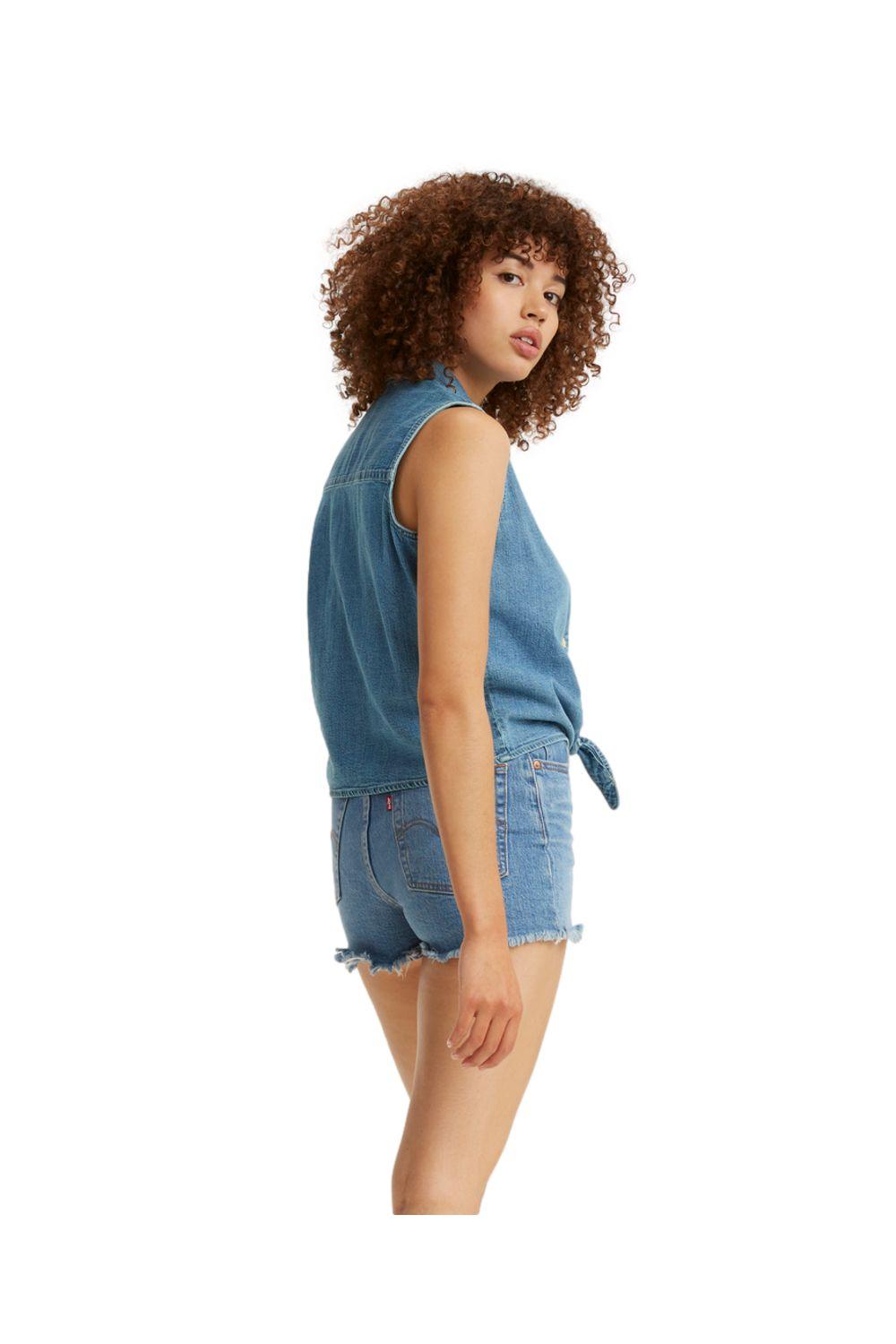 Camisa Mujer Rumi Sin Mangas Azul Levis 29958-0001-2
