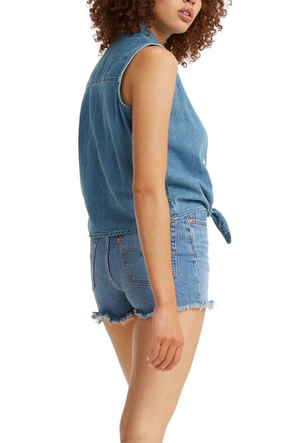Camisa Mujer Rumi Sin Mangas Azul Levis 29958-0001-3