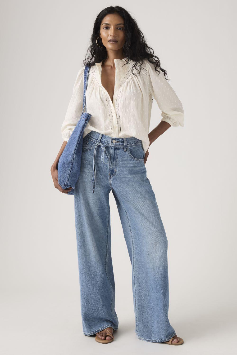 Jeans Mujer Xl Straight Azul Levis A8701-0041-1