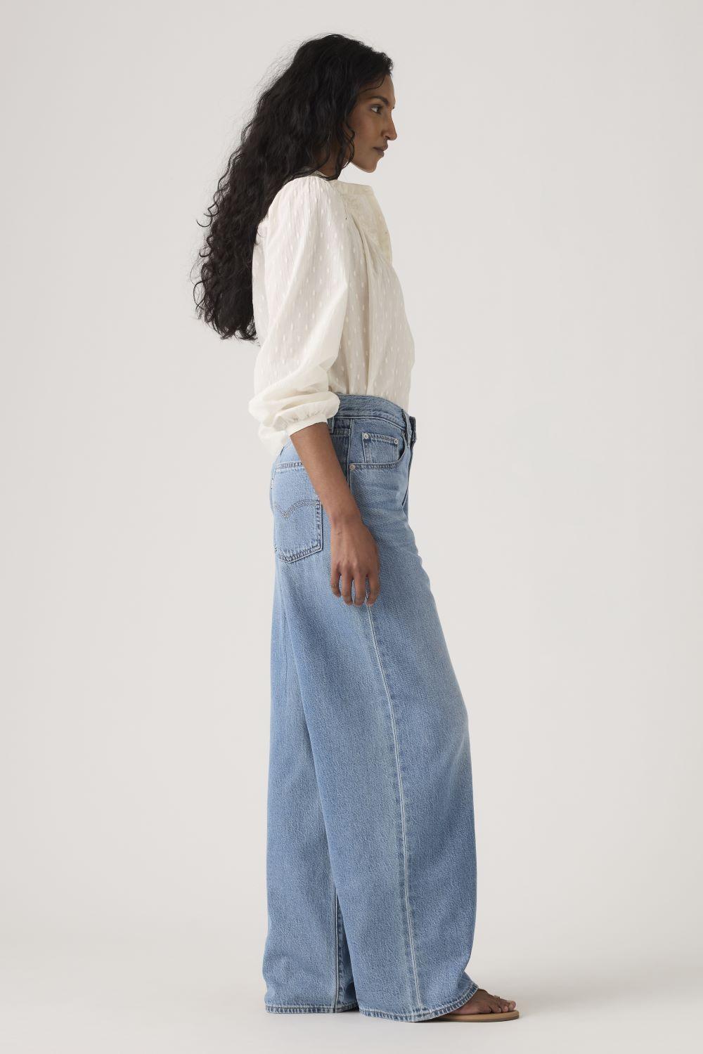 Jeans Mujer Xl Straight Azul Levis A8701-0041-2