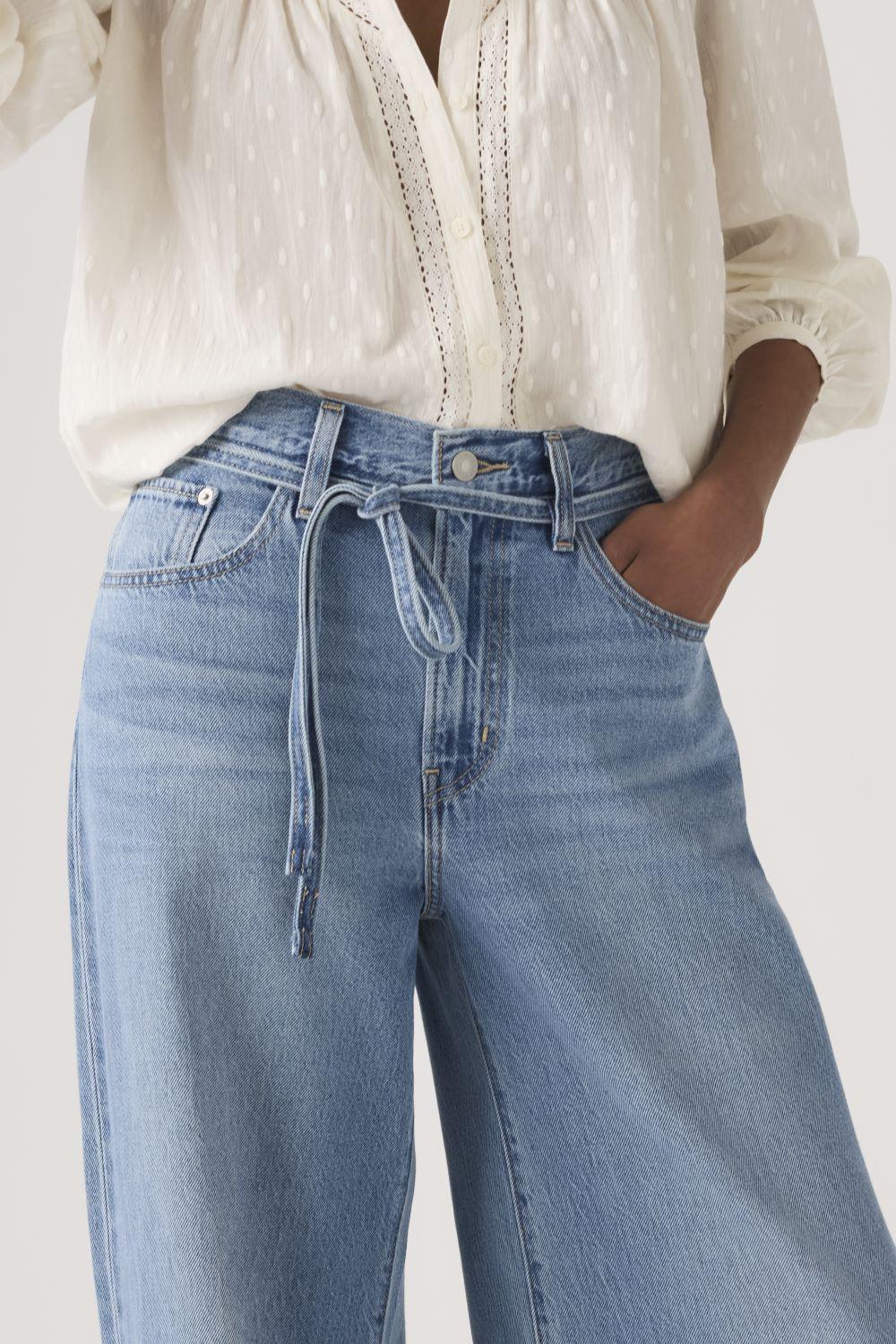 Jeans Mujer Xl Straight Azul Levis A8701-0041-3