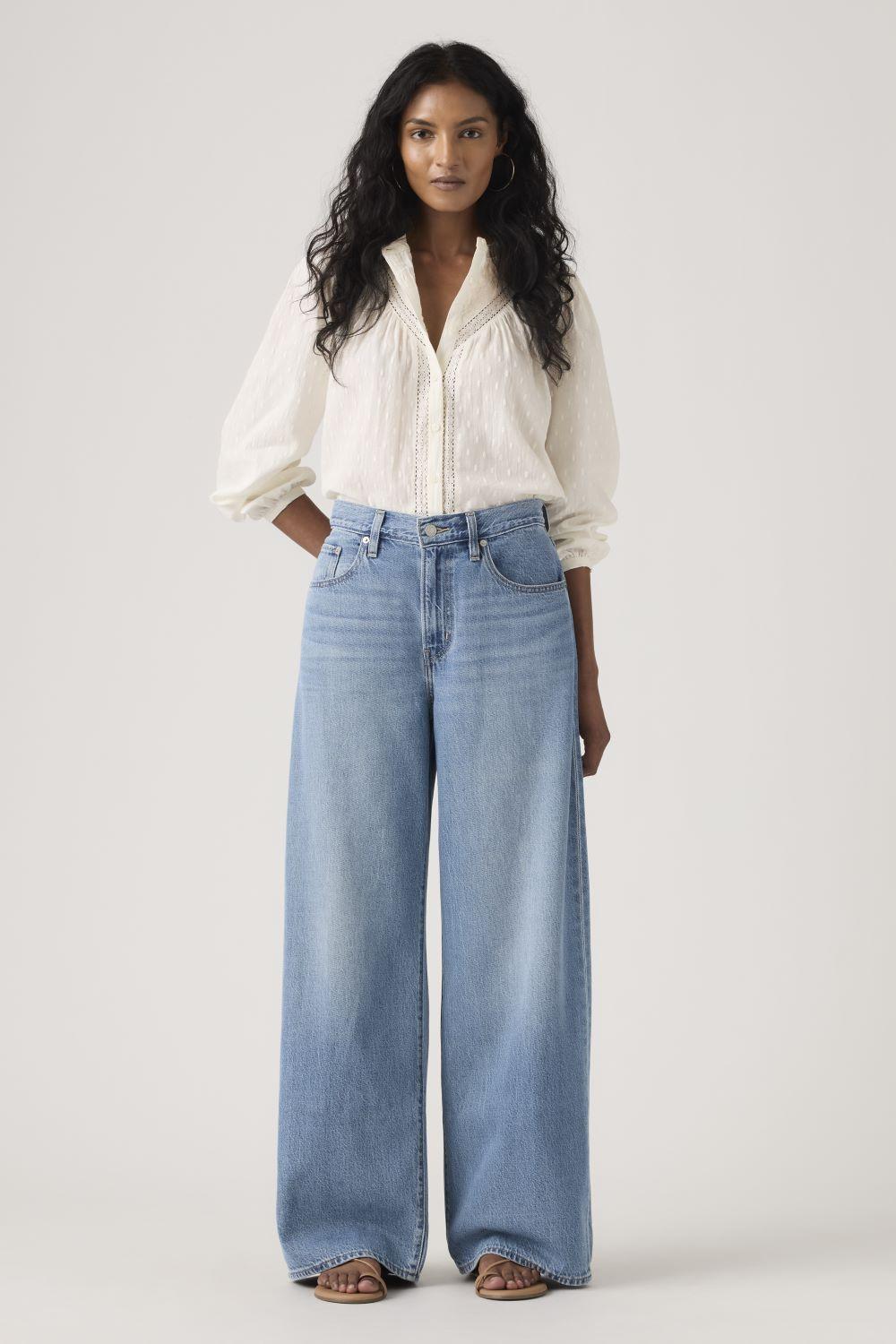 Jeans Mujer Xl Straight Azul Levis A8701-0041-4