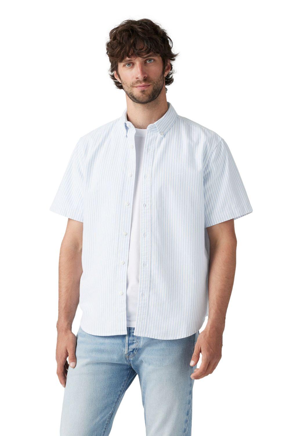 Camisa Hombre Authentic Button Down Celeste Levis A9161-0015-0