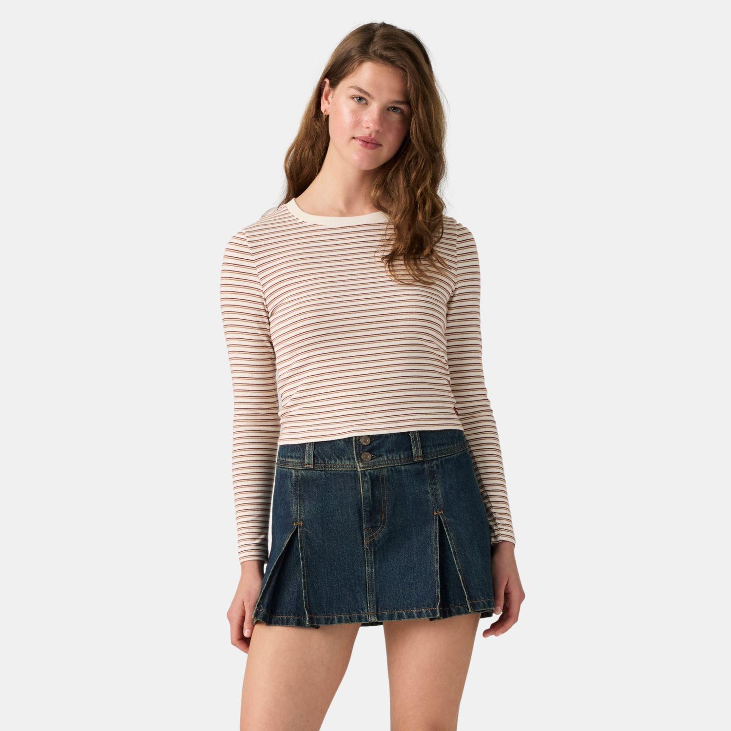 Polera Mujer Essential Baby Ls Beige Levis 008SS-0000-0