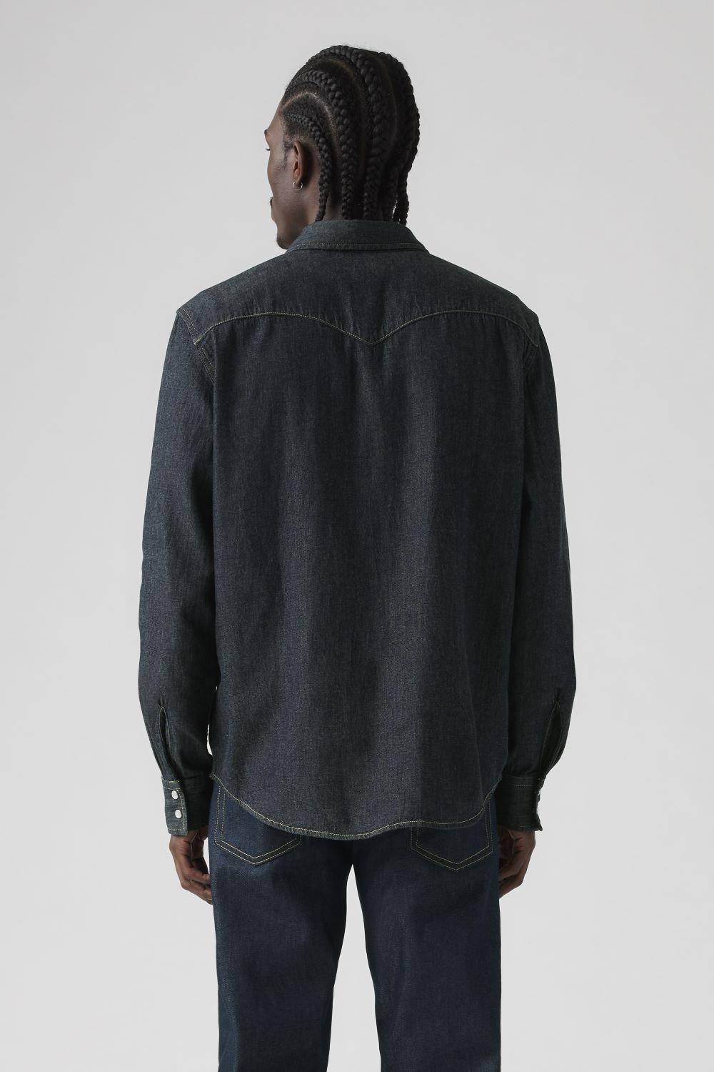 Camisa Hombre Regular Fit Clásica Bolsillo Azul Oscuro Levis 85745-0002-4