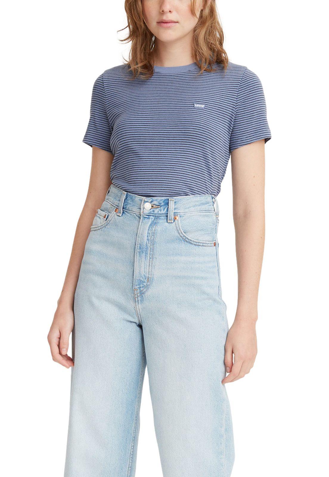 Polera Mujer Lisa Azul Levis 37697-0032-0