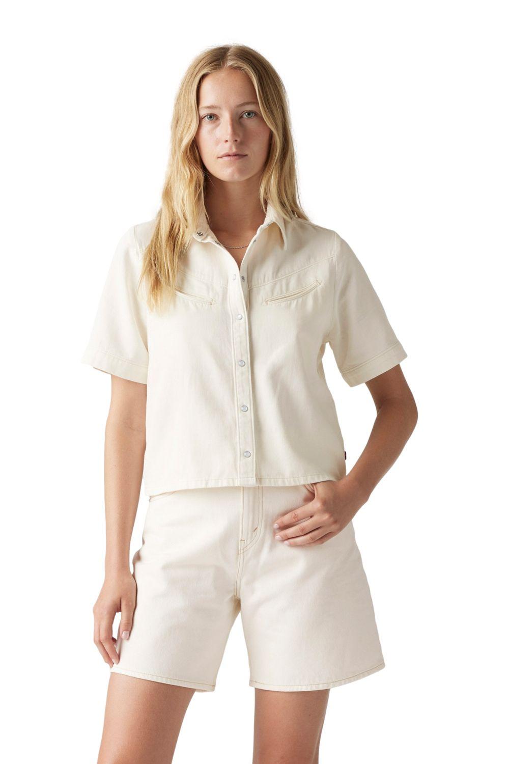 Camisa Mujer Rinoa Camp Shirt Beige Levis 001SL-0002-0