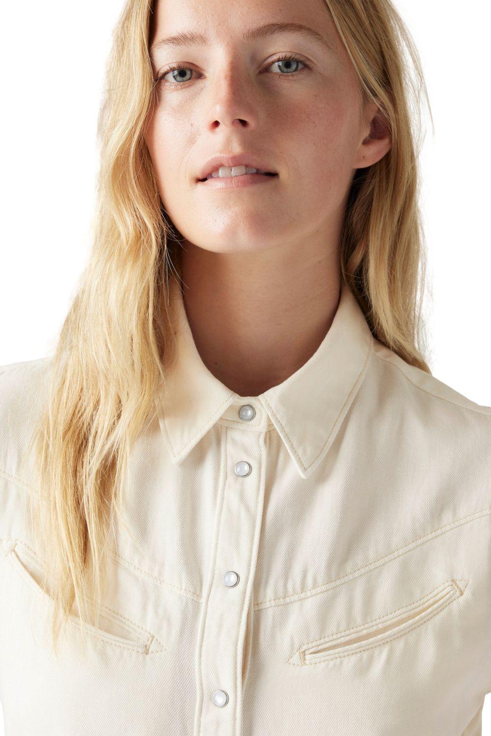 Camisa Mujer Rinoa Camp Shirt Beige Levis 001SL-0002-3