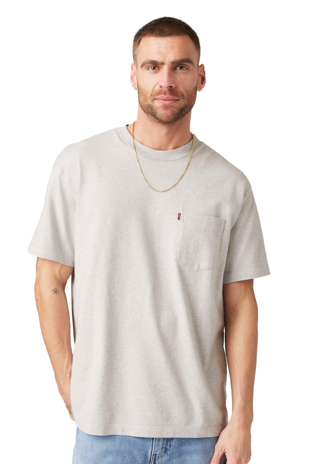 Polera Hombre The Hw Pocket Tee Gris Levis A8605-0002-2