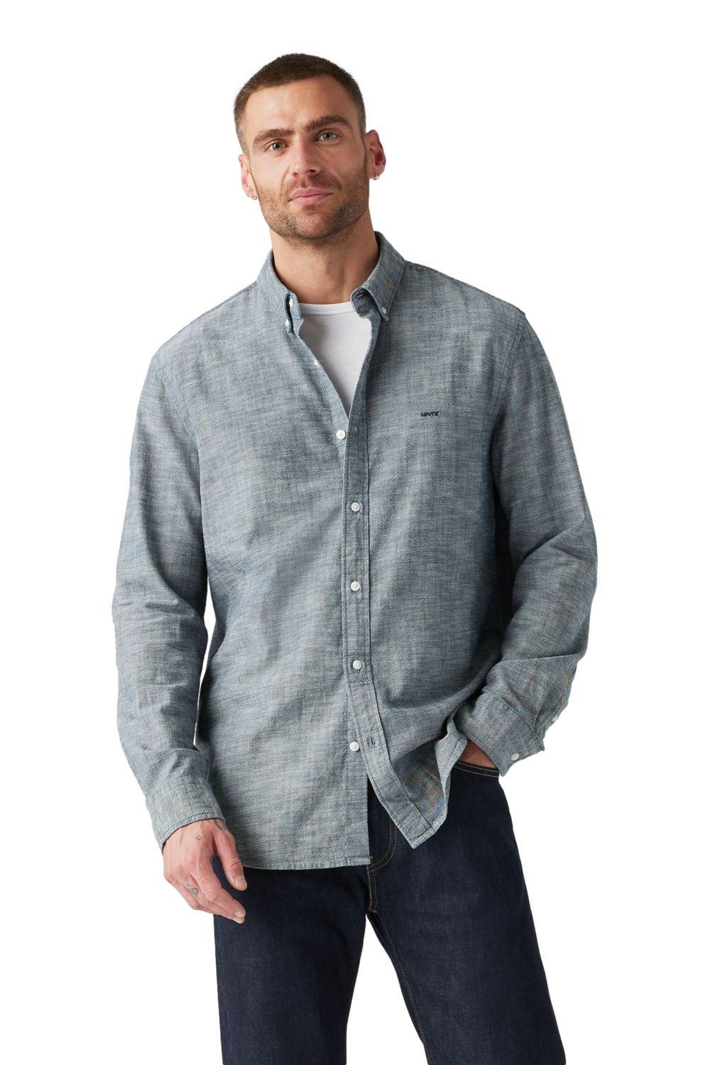 Camisa Hombre Authentic Button Down Gris Levis A7210-0011-0