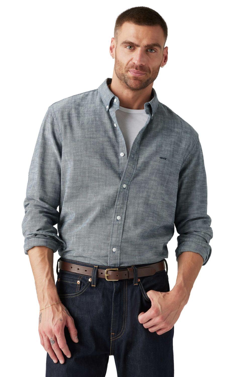 Camisa Hombre Authentic Button Down Gris Levis A7210-0011-2