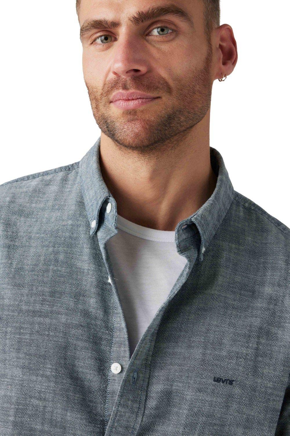 Camisa Hombre Authentic Button Down Gris Levis A7210-0011-3