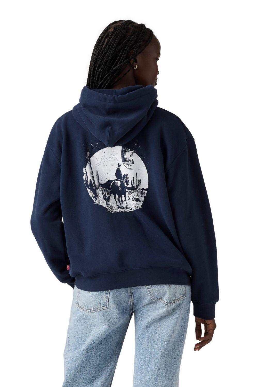 Polerón Mujer Graphic Everyday Hoodie Azul Levis A8801-0043-1