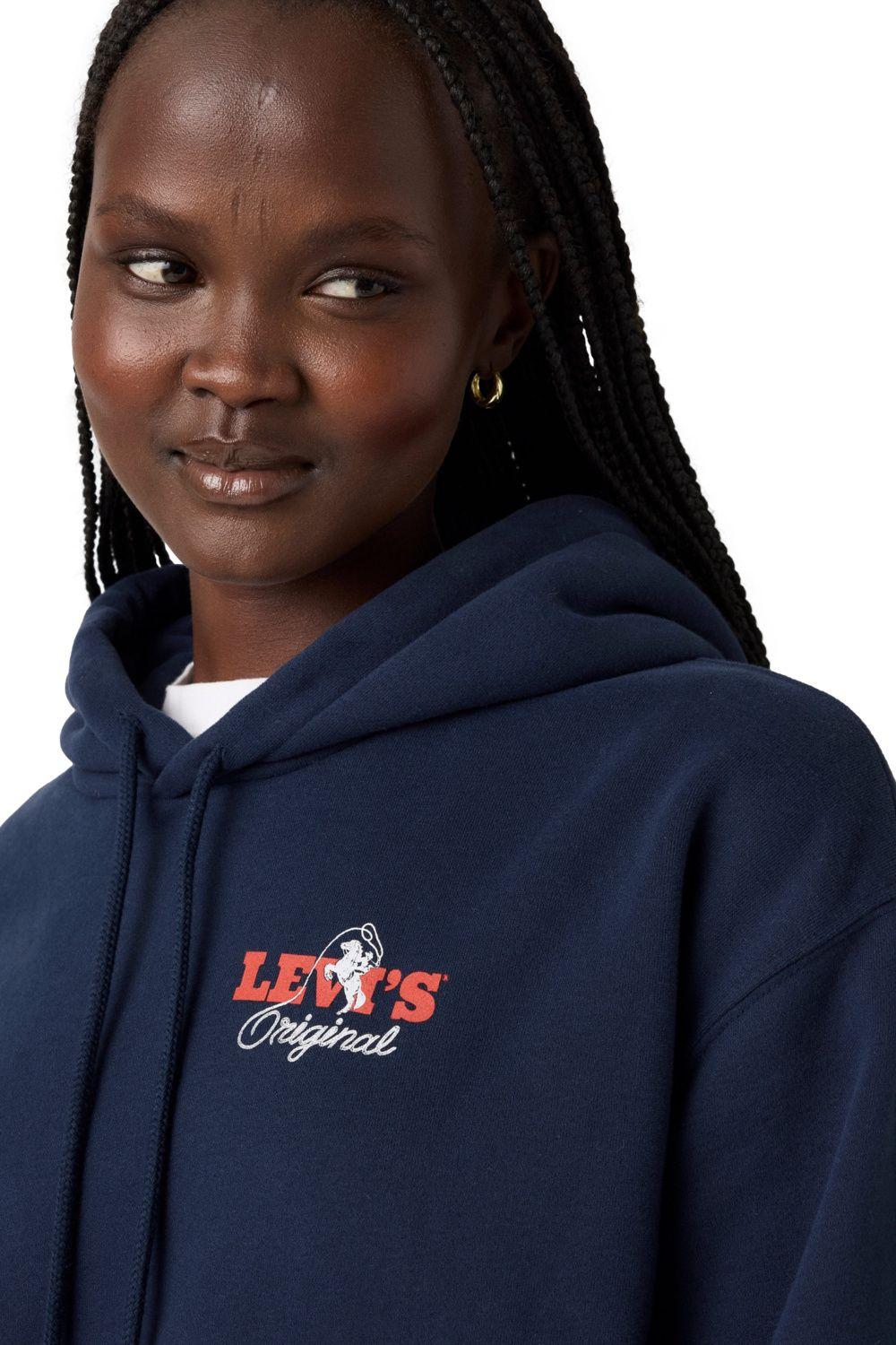 Polerón Mujer Graphic Everyday Hoodie Azul Levis A8801-0043-3