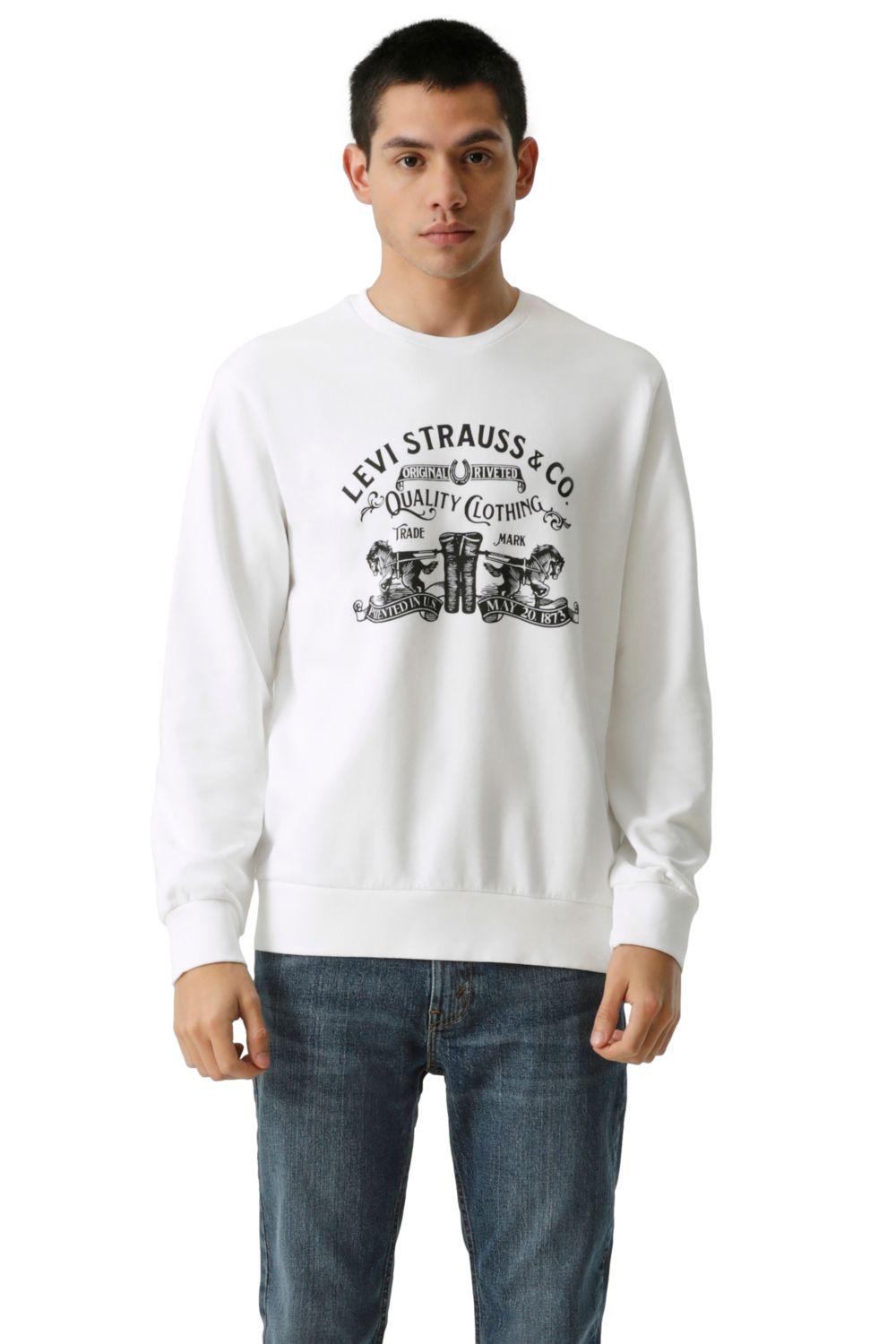 Polerón Hombre Standard Graphic Crew Blanco Levis 38423-0128-0