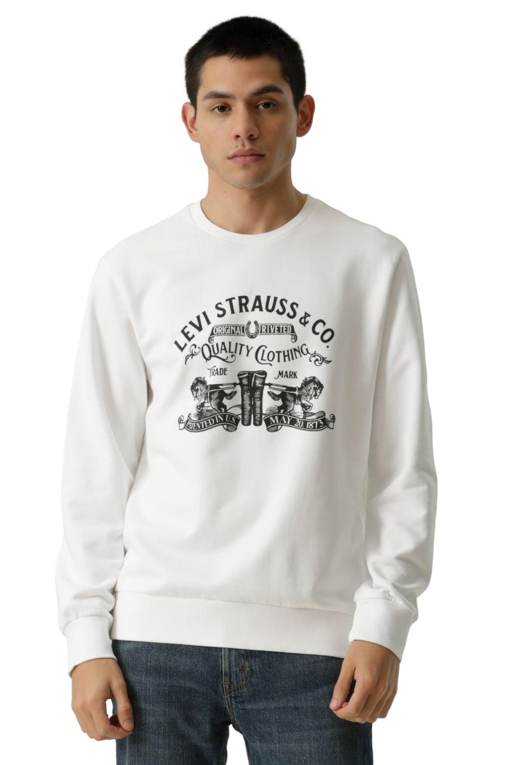 Polerón Hombre Standard Graphic Crew Blanco Levis 38423-0128-4