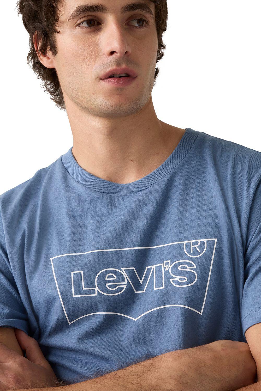Polera Hombre Graphic Crewneck Tee Azul Levis 22491-2068-3