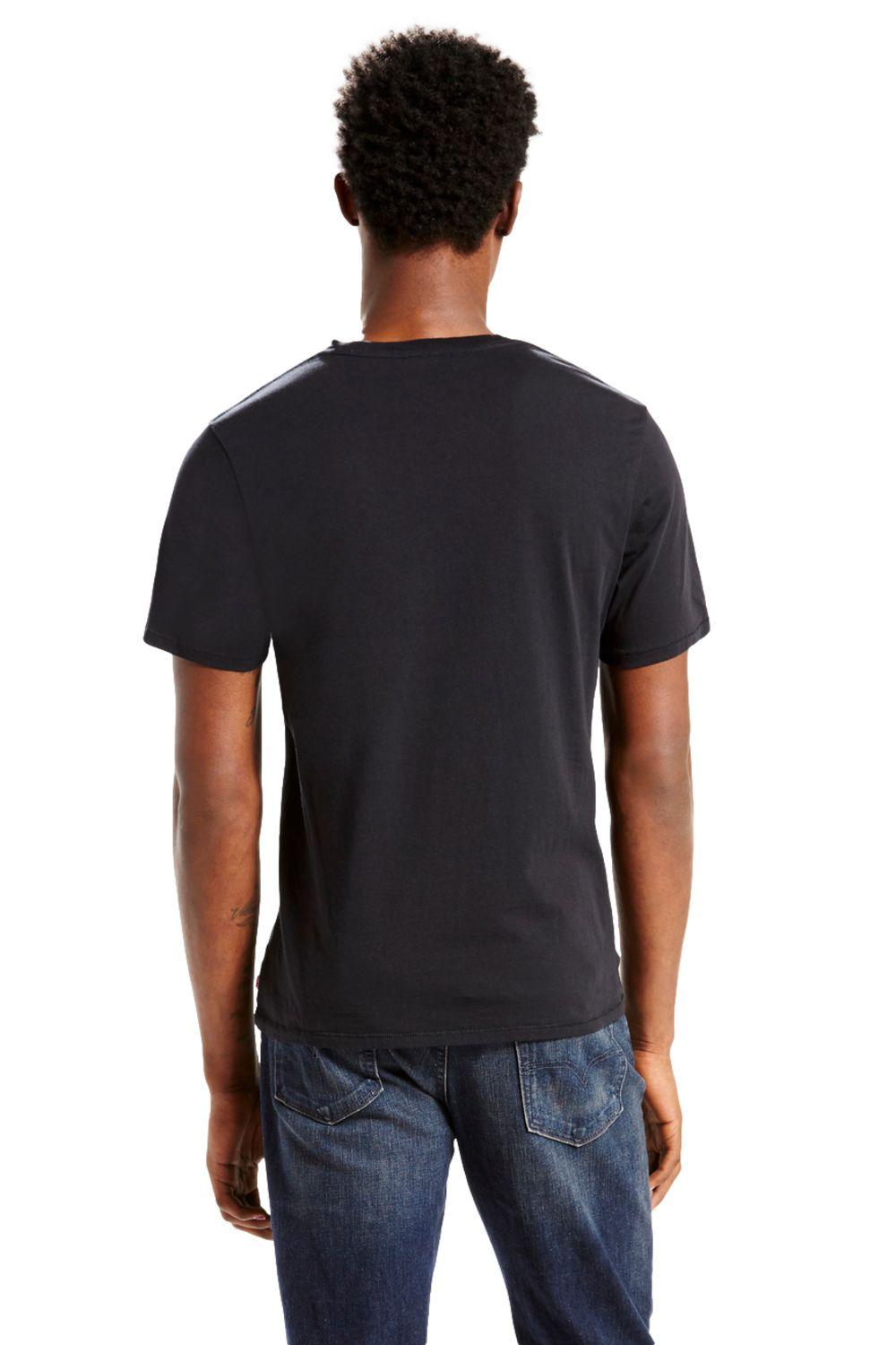 Polera Hombre Regular Fit Lisa Logo Negro Levis 17783-0137-3