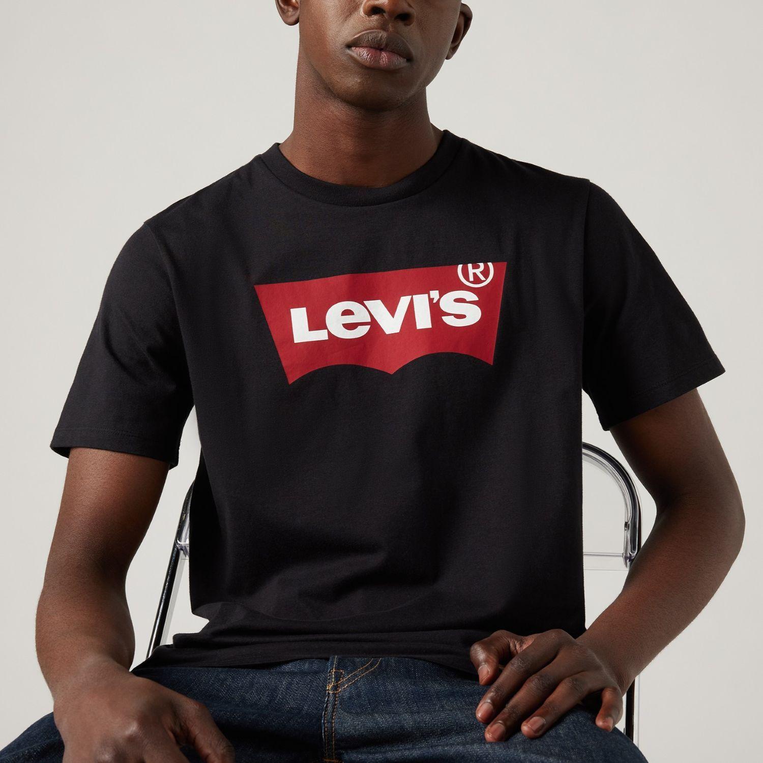 Polera Hombre Regular Fit Logo Negro Levis 17783-0137-3