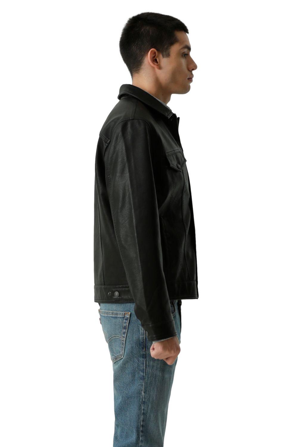 Chaqueta Hombre Trucker Pu Negro Levis 59491-0542-1
