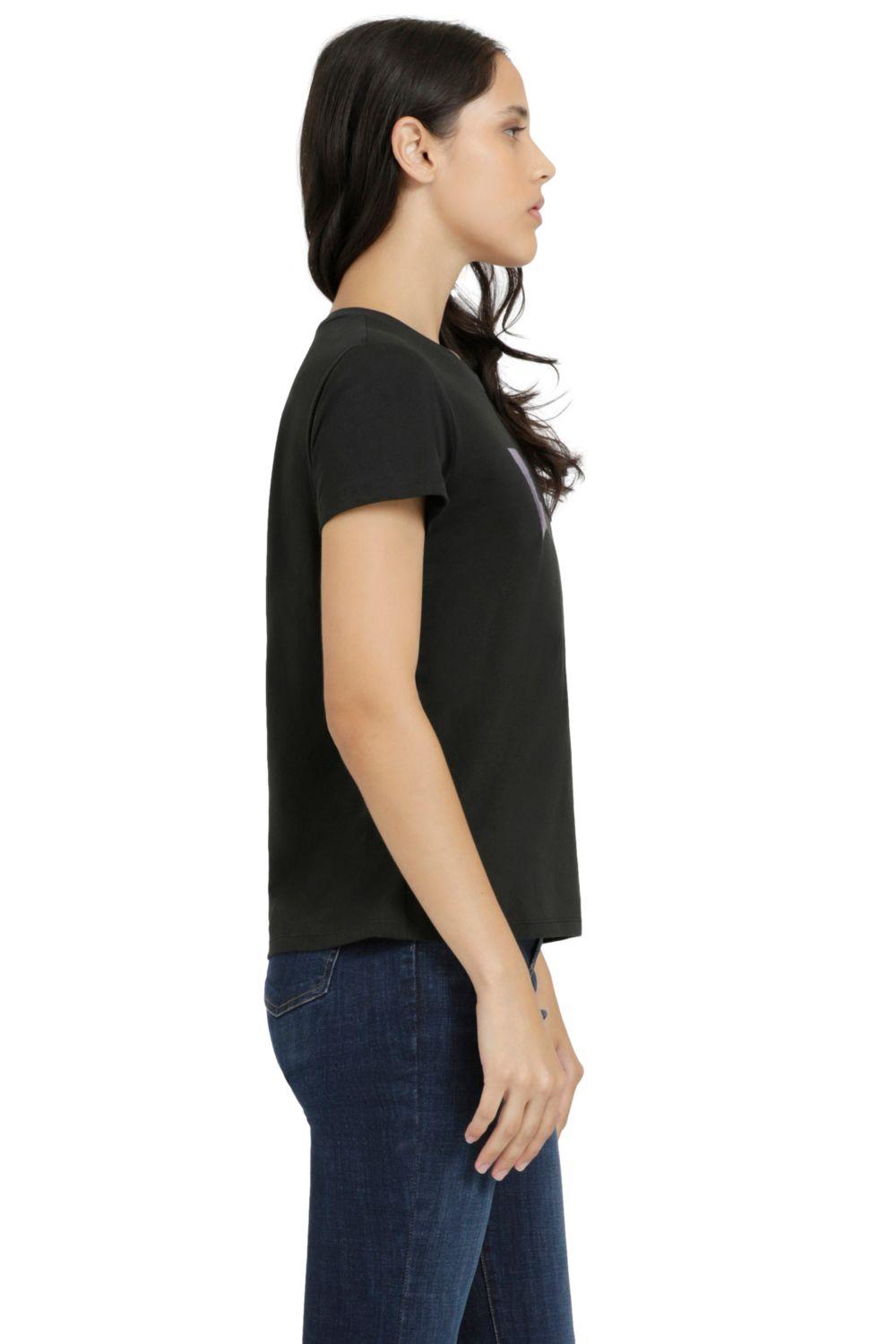 Polera Mujer Manga Corta Negro Levis 17369-2298-1