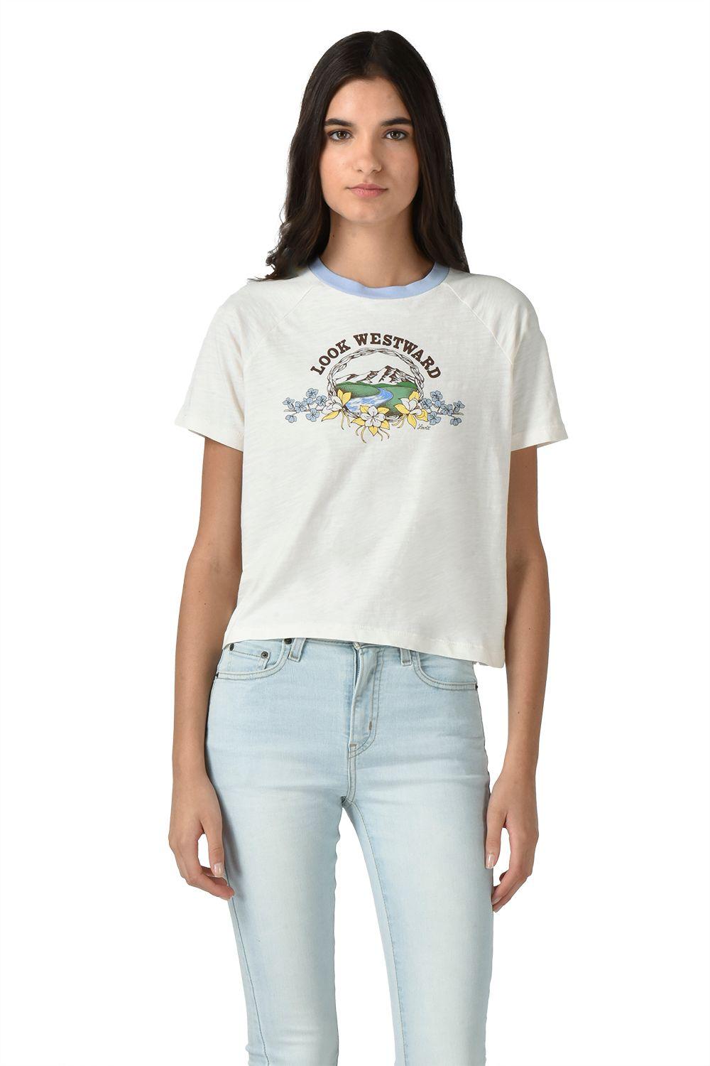 Polera Mujer Graphic Game Day Tee Blanco Levis A8809-0019-0
