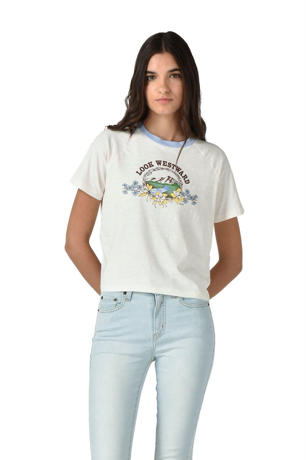 Polera Mujer Graphic Game Day Tee Blanco Levis A8809-0019-2