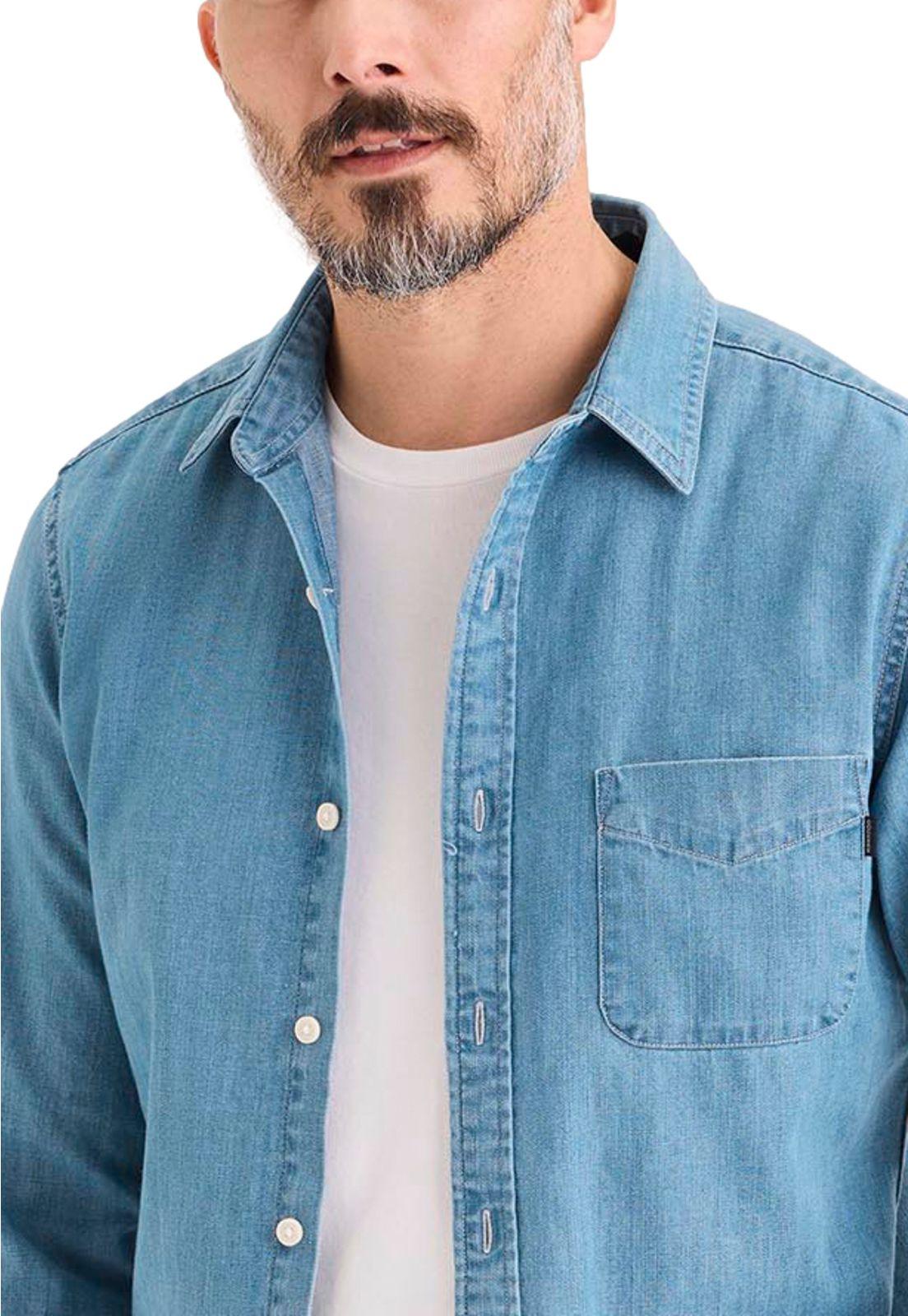 Camisa Hombre Original Slim Fit Azul Denim A1114-0172-1