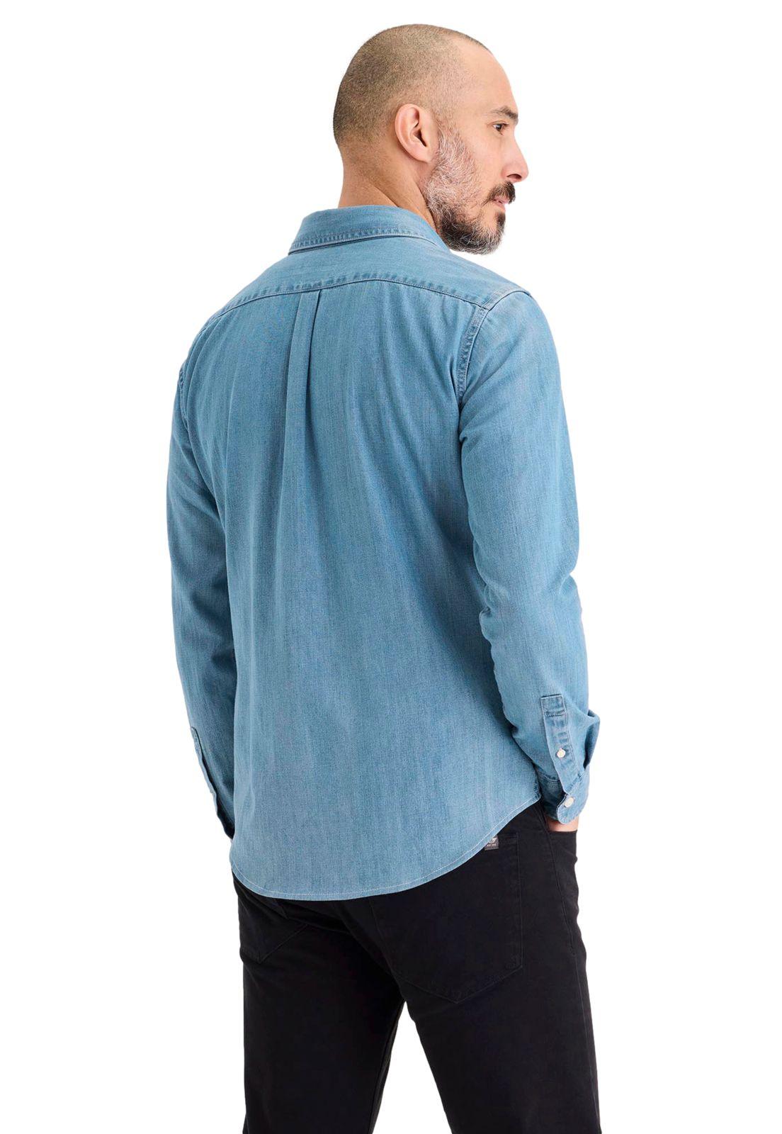 Camisa Hombre Original Slim Fit Azul Denim A1114-0172-2