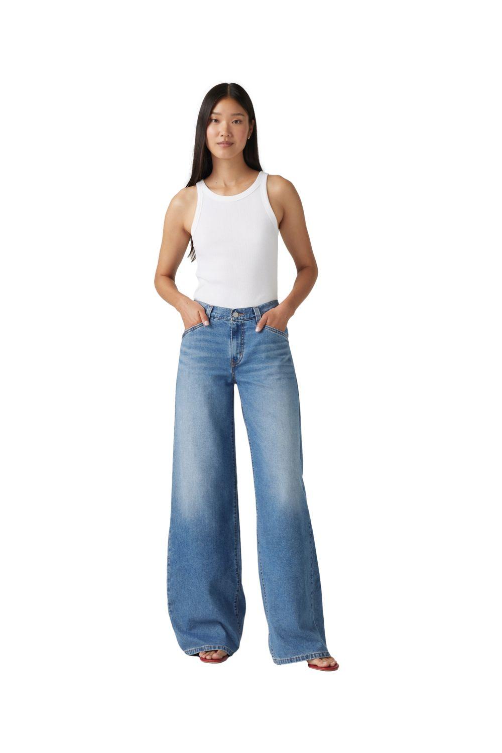 Jeans Mujer 94 Baggy Wide Leg Celeste Levis A5929-0018-3