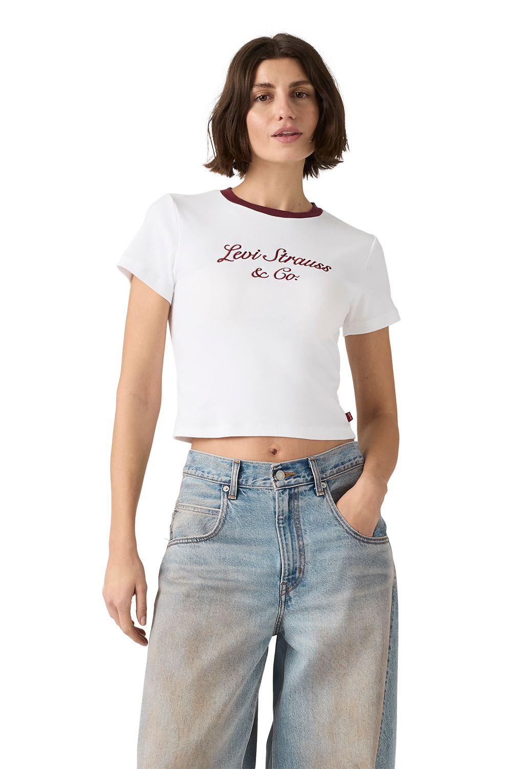 Polera Mujer Gr Essential Sporty Tee Blanco Levis A8798-0083-0